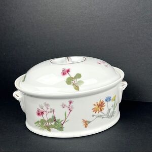 Louis Lourioux France Le Faune Fire Proof Porcelain Casserole Oval With Lid